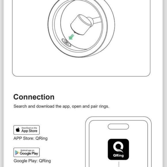 QRing Smart Ring Fitness Tracker IP68 Waterproof (Golden) Size 8 - Picture 10 of 11